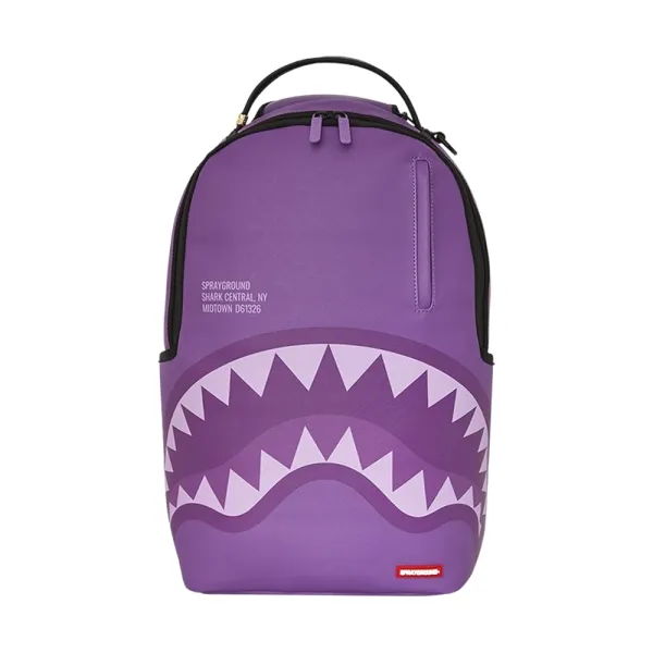 Sprayground Purple Shark Central - Mochila escolar Sprayground Purple Shark Central - Mochila escolar