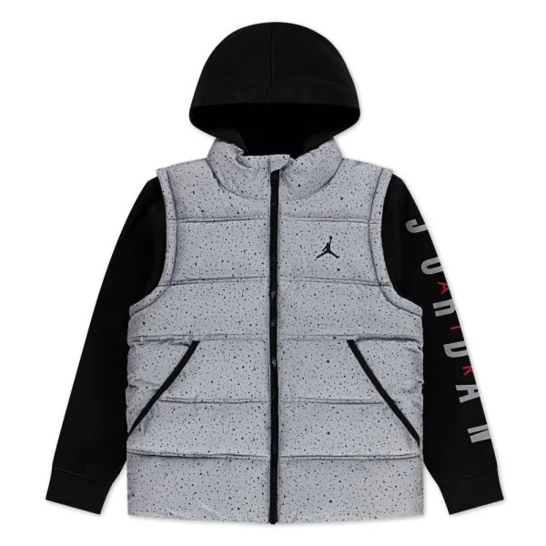 Chaqueta con Capucha Jordan Fer Puffer Junior Grey Cement