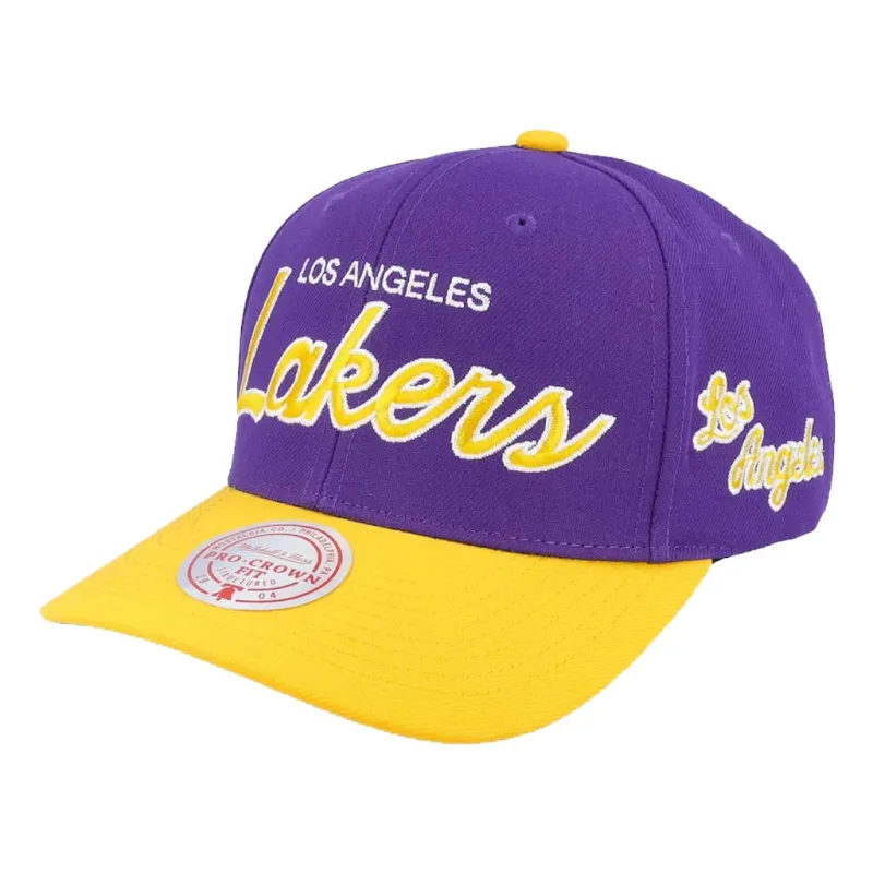 gorra lakers Team Script 2 Snapback frontal