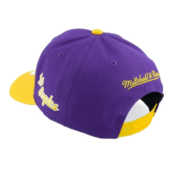 gorra lakers Team Script 2 Snapback trasera