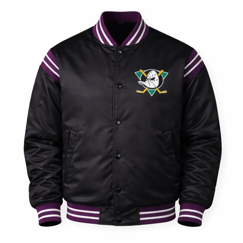 Chaqueta Mighty Ducks Starter NHL Varsity Jacket negra