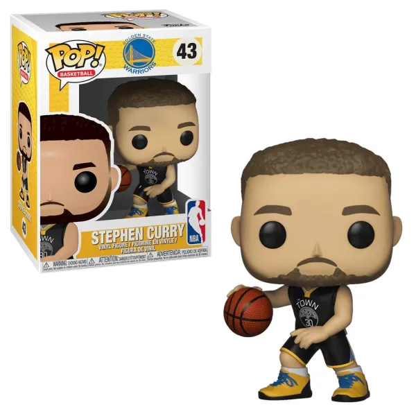 Funko Pop de Stephen Curry con Warriors