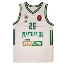 Camiseta Kendrick Nunn Panathinaikos Baloncesto Euroliga Oficial Adidas blanca