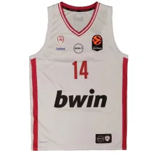 Camiseta Aleksander Vezenkov Olympiacos GSA 2026 Euroliga Equipacion blanca
