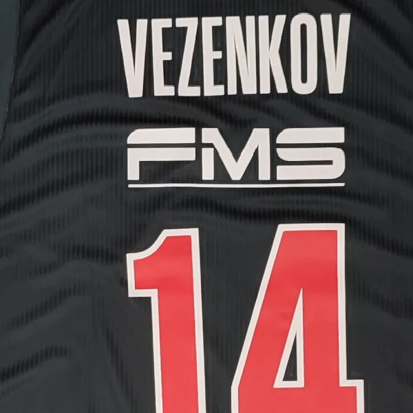 Camiseta Aleksander Vezenkov Olympiacos GSA 2026 Euroliga Equipacion negra