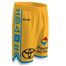Short Baloncesto Gran Canaria Primera Equipacion Amarilla Spalding 2025-26