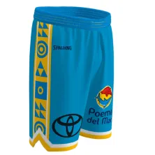 Short Baloncesto Gran Canaria Segunda Equipacion Azul Spalding 2025-26
