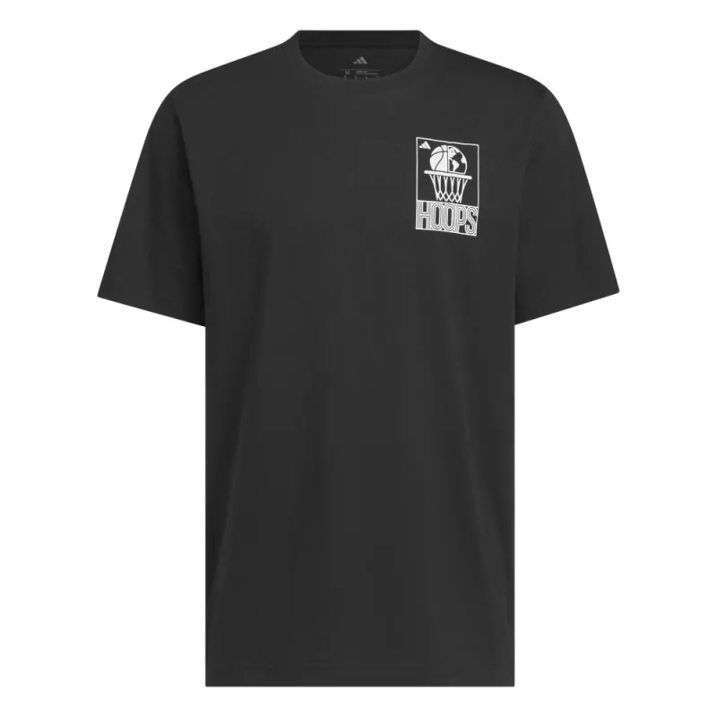 Camiseta Adidas World Wide Hoops Negra
