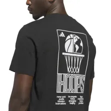 Camiseta Adidas World Wide Hoops Negra