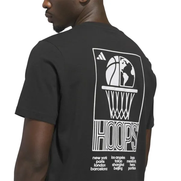 Camiseta Adidas World Wide Hoops Negra