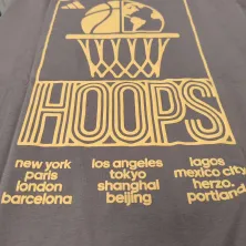 Camiseta Adidas World Wide Hoops Gris