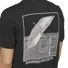 Camiseta manga corta Raining Buckets Graphic de Adidas en negro detalle