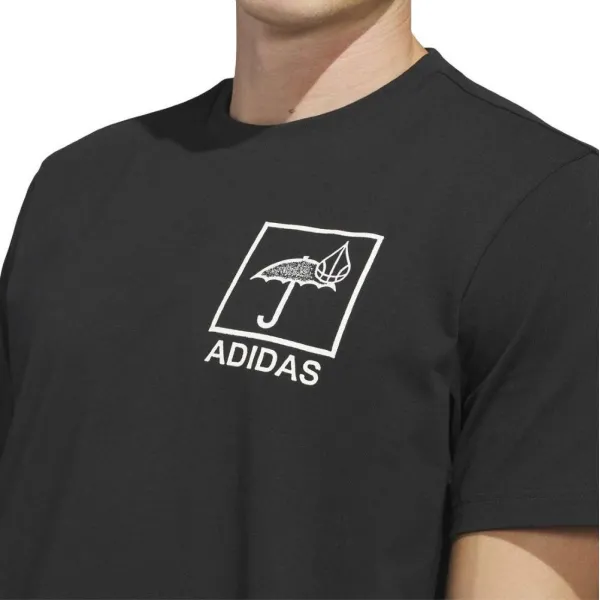 Camiseta manga corta Raining Buckets Graphic de Adidas en negro, pecho