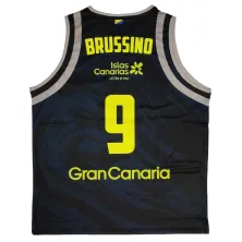 Camiseta Nicolas Brussino Gran Canaria Eurocup azul trasera