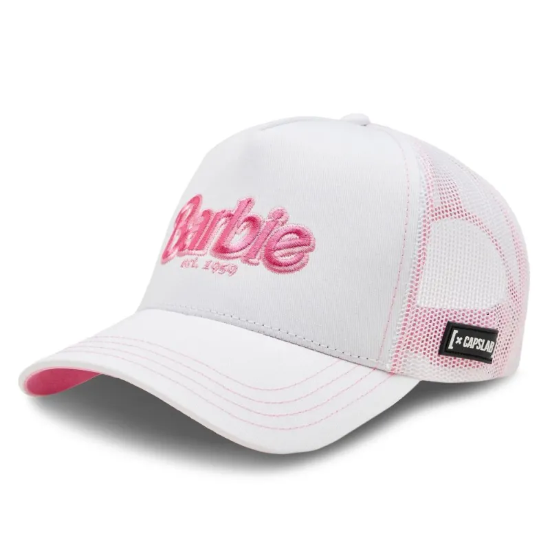 Gorra Capslab Barbie Trucker Blanca