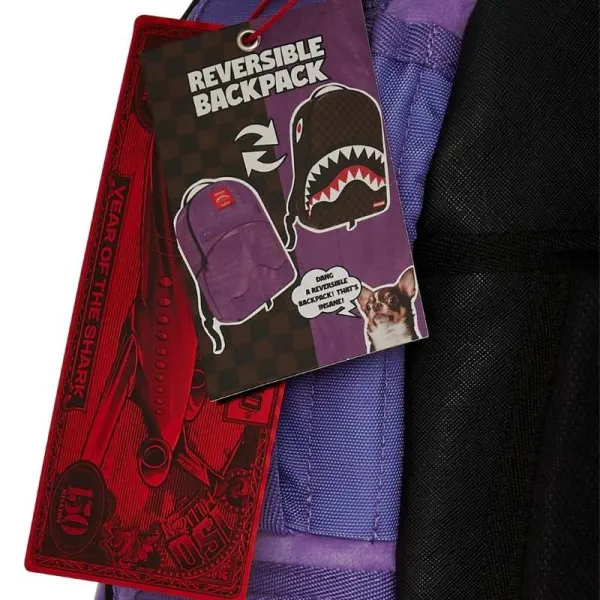 Mochila Sprayground Inverted Shark etiquetas