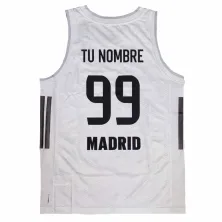Camiseta Real Madrid Baloncesto Adidas Personalizada trasera Camiseta Real Madrid Baloncesto Adidas Personalizada trasera