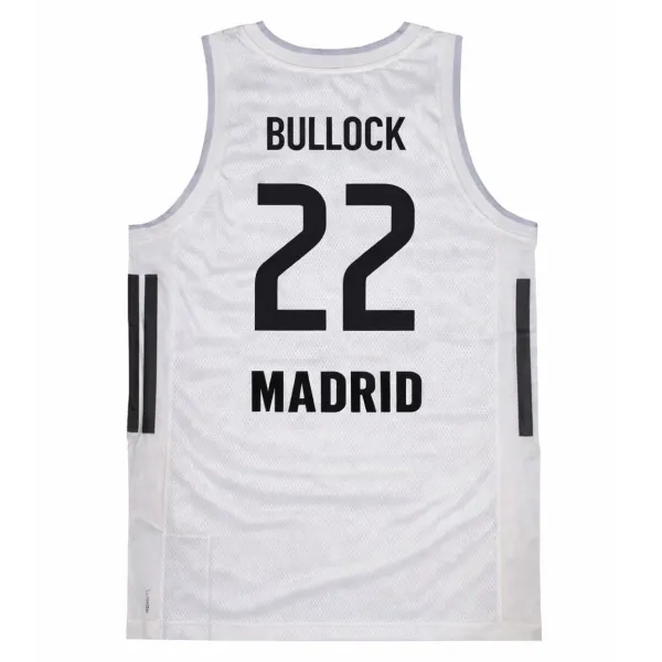 Camiseta Bullock Real Madrid Baloncesto Adidas trasera Camiseta Bullock Real Madrid Baloncesto Adidas trasera
