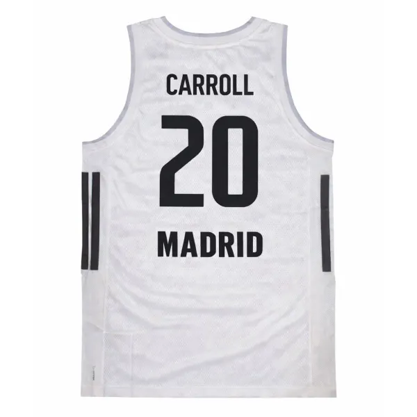 Camiseta Carroll Real Madrid Baloncesto Adidas trasera Camiseta Carroll Real Madrid Baloncesto Adidas trasera
