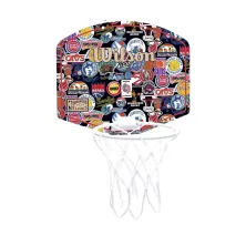 Micro Canasta Wilson NBA Retro lateral Micro Canasta Wilson NBA Retro lateral