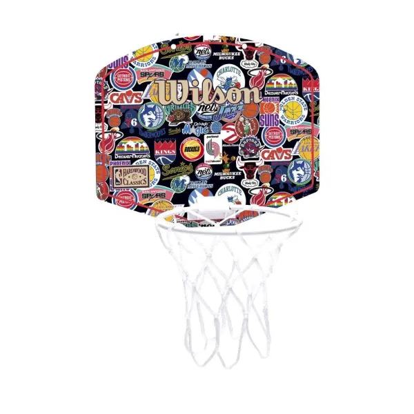 Micro Canasta Wilson NBA Retro lateral Micro Canasta Wilson NBA Retro lateral