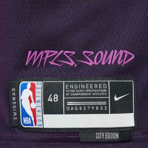 Camiseta Anthony Edwards Minnesota Timberwolves City Edition etiqueta