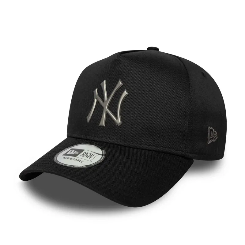Gorra Yankees 9FORTY New Era E-Frame MLB Metallic negra principal