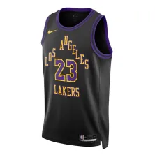 Camiseta Lebron James Los Angeles Lakers City Edition Swingman Jersey