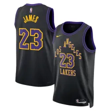 Camiseta Lebron James Los Angeles Lakers City Edition Swingman Jersey