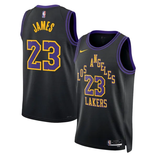 Camiseta Lebron James Los Angeles Lakers City Edition Swingman Jersey