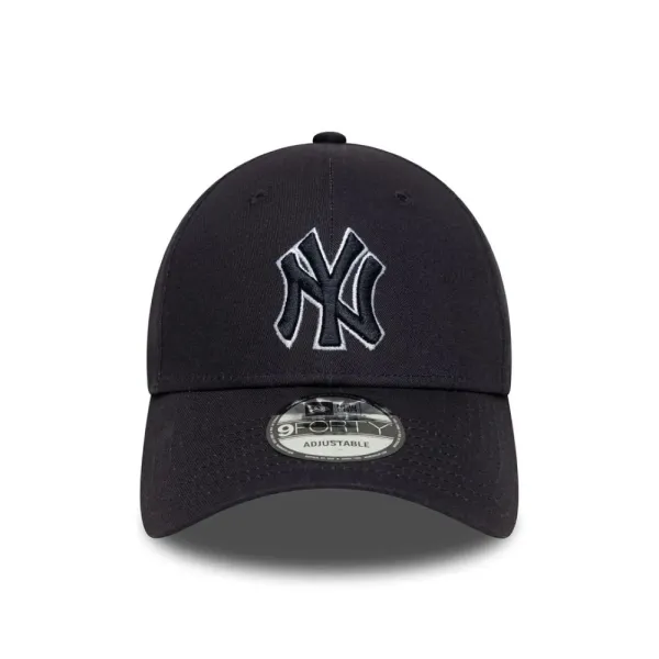 Gorra curva New York Yankees Pop Outline 9Forty Pop Azul Navy, frontal