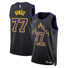 Camiseta Luka Doncic Lakers negra