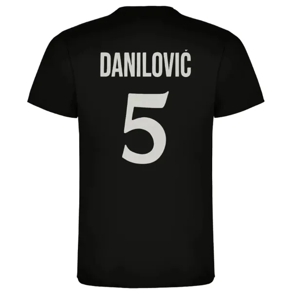 Camiseta manga corta Danilovic Virtus Kinder negra