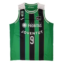 Camiseta Ricky Rubio Joventut Badalona verdinegra ACB 2026 frontal