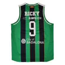 Camiseta Ricky Rubio Joventut Badalona verdinegra ACB 2026 trasera