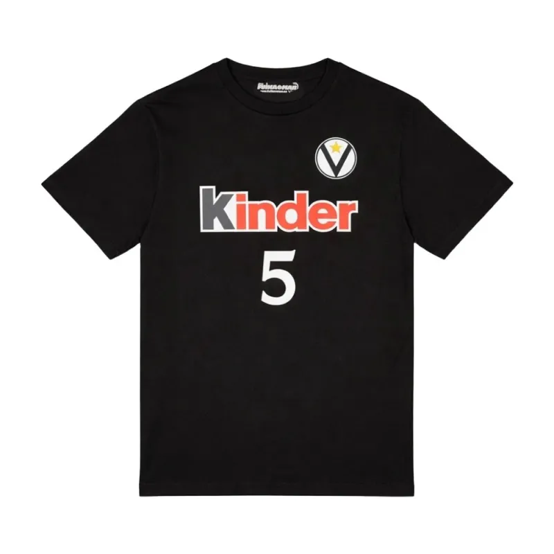 Camiseta manga corta Danilovic Virtus Kinder negra