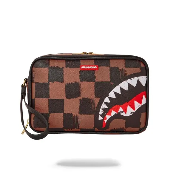 Neceser Sprayground Sharks in Paris Painted Toiletry