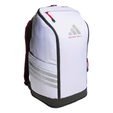 Mochila baloncesto Adidas blanca KS5165 lateral Mochila baloncesto Adidas blanca KS5165 lateral