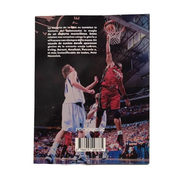 Libro Historias de la NBA trasera Libro Historias de la NBA trasera