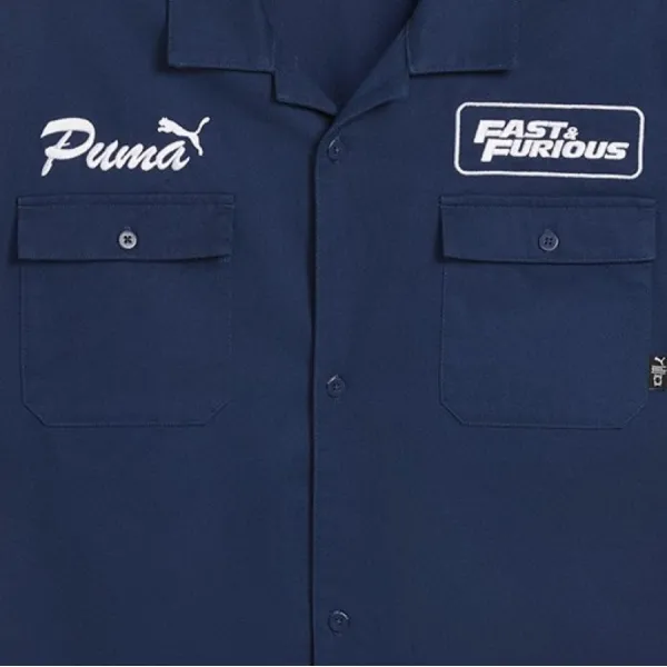 Camisa Puma x Fast and Furious Mechanic Azul