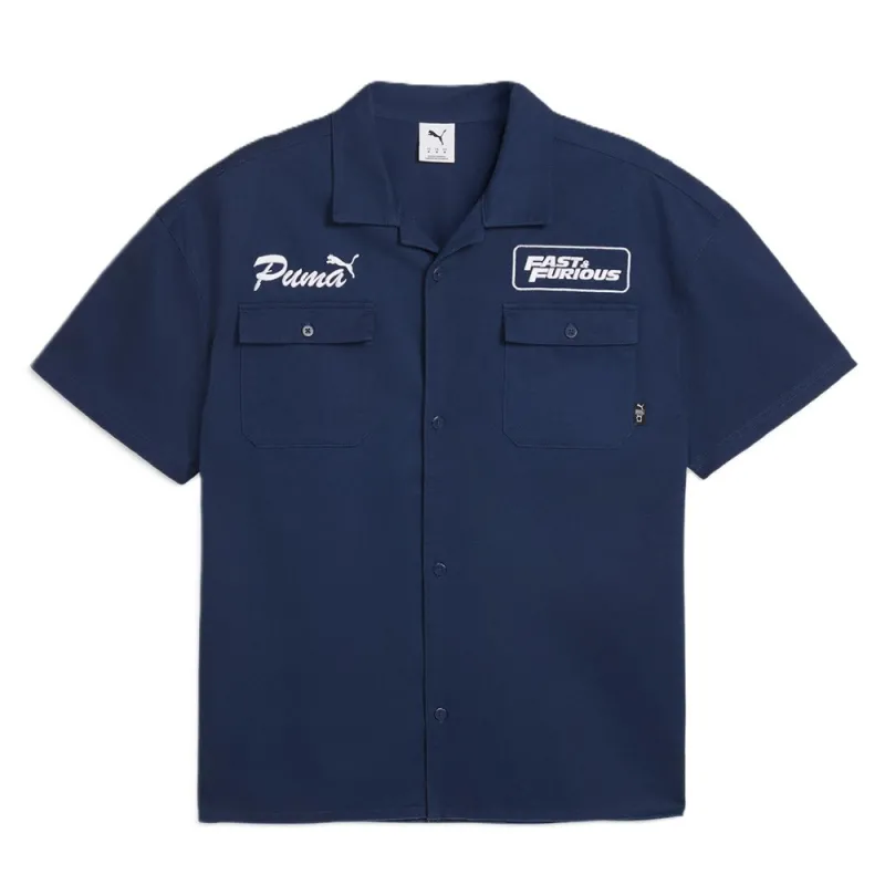 Camisa Puma x Fast and Furious Mechanic Azul