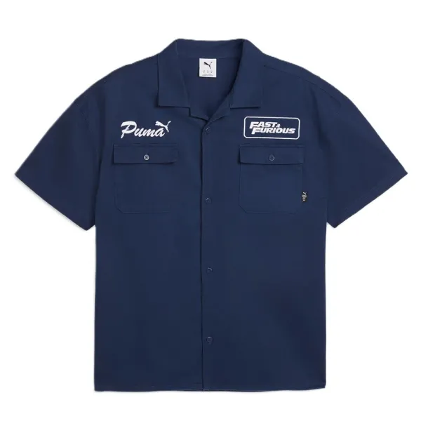 Camisa Puma x Fast and Furious Mechanic Azul