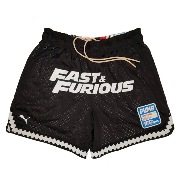 Pantalon corto de baloncesto reversible Puma x Fast and Furious, parte interior