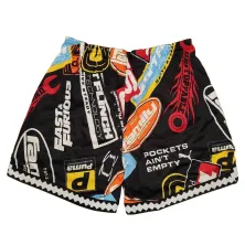 Pantalon corto de baloncesto reversible Puma x Fast and Furious, all over print
