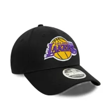gorra curva lakers new era negra lado