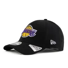 gorra curva lakers new era negra logo