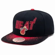 Gorra Miami Heat Mitchell and Ness Spray Paint frontal