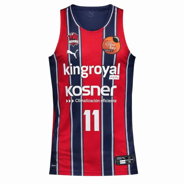 Camiseta Trent Forrest Baskonia Copa del Rey frontal Camiseta Trent Forrest Baskonia Copa del Rey frontal