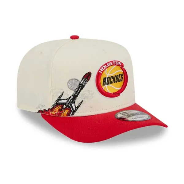 Gorra curva Rockets Hardwood Classic 9Fifty de New era en Beige, vista principal Gorra curva Rockets Hardwood Classic 9Fifty de New era en Beige, vista principal