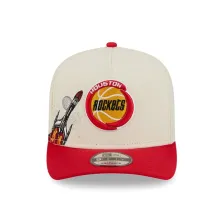 Gorra curva Rockets Hardwood Classic 9Fifty de New era en Beige, vista frontal Gorra curva Rockets Hardwood Classic 9Fifty de New era en Beige, vista frontal